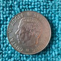 Moneta re Gustavo V 1 corona 1966