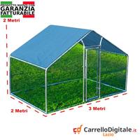 Gabbia per Polli 3x2m x 2mH-6mq - azzurro