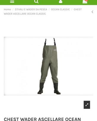 Waders chest Ocean Galosce Pesca trampolieri