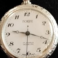 orologio da taschino vintage femminile  argento  