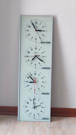 orologio da parete con 4 fusi orari 