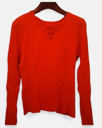 maglia autunnale/primaverile rossa