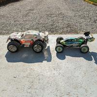 2 macchine RC 1/8 e ricambi LEGGERE DESCRIZIONE