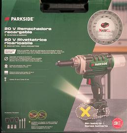 Nuovo! Rivettatrice ricaricabile Parkside GARANZIA
