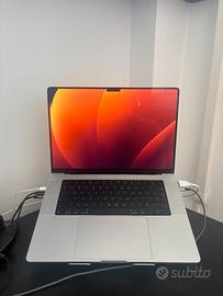 MacBook Pro 16" 2021, M1 pro, 16gb ram, 512 gb ssd