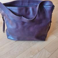 Borsa in eco pelle bordeaux