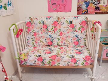 lettino trasformato in divanetto