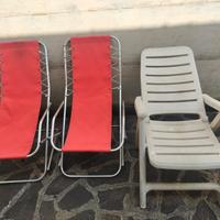 Tris set sdraio giardino