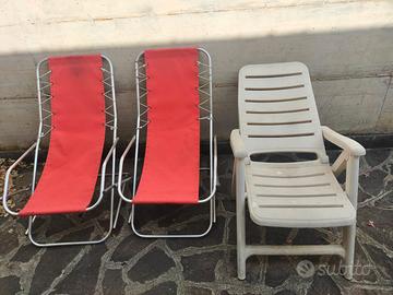 Tris set sdraio giardino