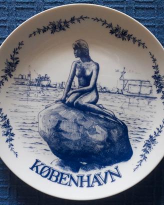 Piatto porcellana Bygdo Copenhagen con Sirena