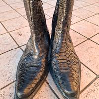 Stivaletti uomo pelle serpente artigianali 