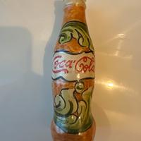 Bottiglia coca-cola in ceramica Caltagirone