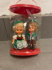 Coppia di rare bambole tirolesi