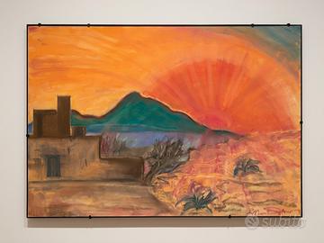 Quadro “Tramonto nel deserto” - cornice a giorno