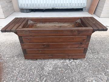 fioriera panca porta vaso