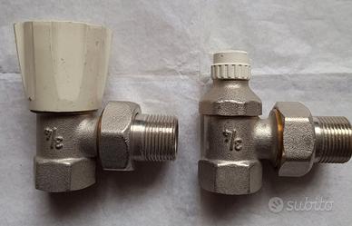 Valvola e detentore da 3/4 per radiatori grandi