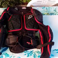 corpetto para schiena e para costole  motocross