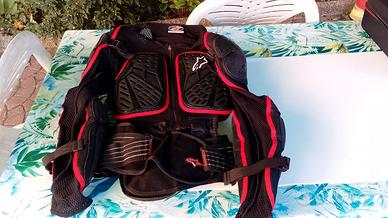 corpetto para schiena e para costole  motocross