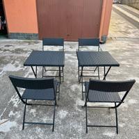 Set mobili da giardino e balcone