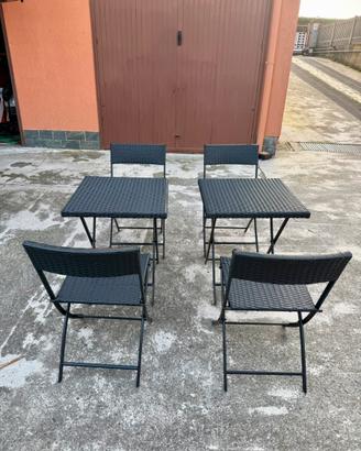 Set mobili da giardino e balcone