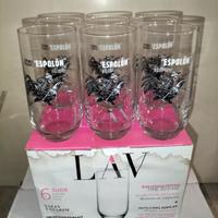 6 Bicchieri di Vetro Tequila El Espolon Nuovi