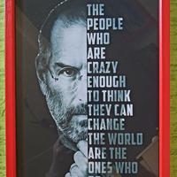 Quadro 21x29 con aforisma di Steve Jobs - Apple