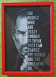 Quadro 21x29 con aforisma di Steve Jobs - Apple