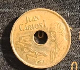 moneta 25 pesetas 1990 e altre