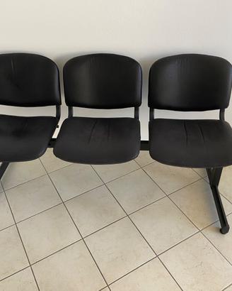 Sedie sala d'attesa 3 e 4 posti