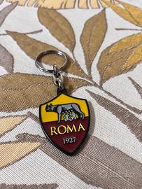 AS ROMA PORTACHIAVI LOGO IN METALLO