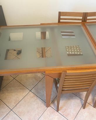 Tavolo di Calligaris con 4 seggiole