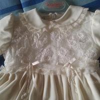 Vestito battesimo bimba 2- 4 mesi