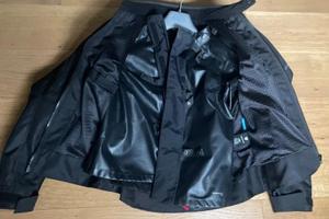 due giacche moto, uomo, donna