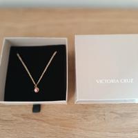 Collana ciondolo rosa in argento - Victoria Cruz