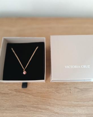 Collana ciondolo rosa in argento - Victoria Cruz