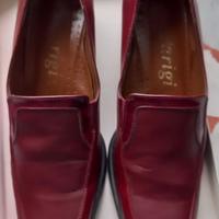 SCARPE IN PELLE BORDEAUX donna n°37 "Parigi"