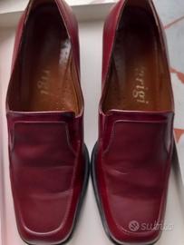 SCARPE IN PELLE BORDEAUX donna n°37 "Parigi"