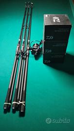 Set pesca Professionale Daiwa – 3 Canne Carbonio 
