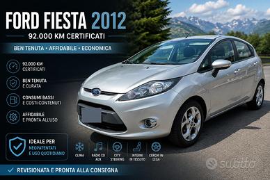 🚗💨 Ford Fiesta 2012 1.2 5p 82CV – Ottime Cond ✨