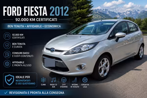 🚗💨 Ford Fiesta 2012 1.2 5p 82CV – Ottime Cond ✨