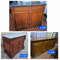 Madia Credenza classica con marmo ante e cassetti