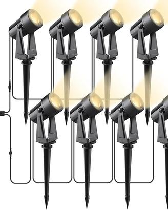 Svater 8 Pezzi Illuminazione da giardino