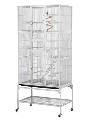 Gabbia uccelli metallo 3 livelli