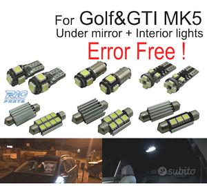 KIT 16 LAMPADE LED INTERNE PER VOLKSWAGEN VW GTI M