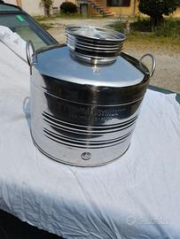 Contenitore acciaio da 50 Lt x liquidi alimentari.