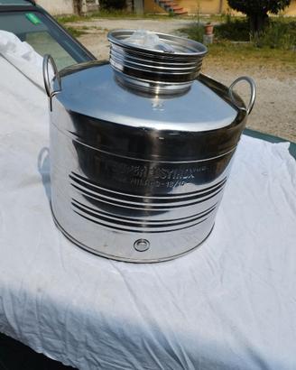 Contenitore acciaio da 50 Lt x liquidi alimentari.