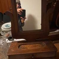 Specchio vintage psiche da tavolo