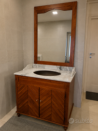 Mobile bagno in legno massello