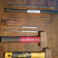 lotto attrezzi da muratore muratura 