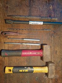 lotto attrezzi da muratore muratura 